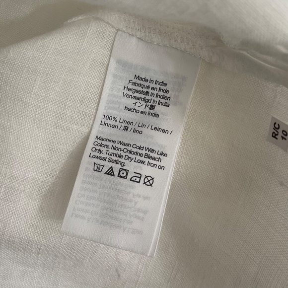 NWT!! J. CREW Tunic Shirtdress Linen Solid White Dress Shirt Dress Medium - Picture 14 of 16